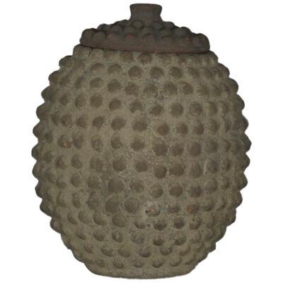 Large African Studded 'Lido' Clay Jar