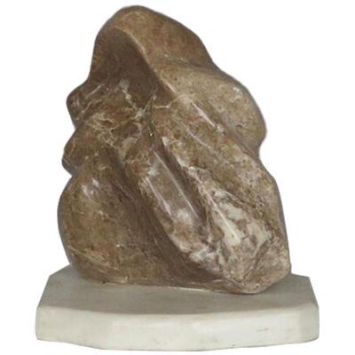 Abstract Amber Stone Sculpture by Tim Smith,