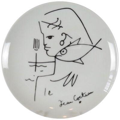 Limoges Porcelain Plate by Jean Cocteau