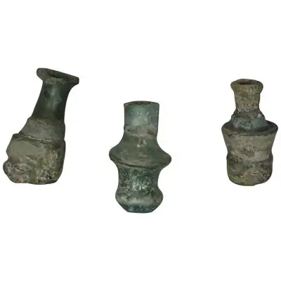 Collection of Three Roman Glass Bottles