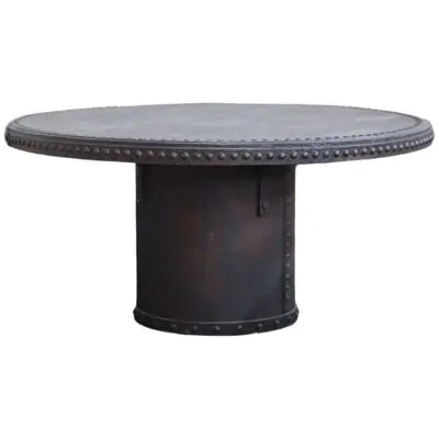 Antique Iron French Brewery Table