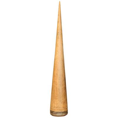 1900s Cone with Wood and Metal Detail