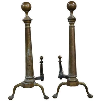 Antique French Andirons (Set of 2)