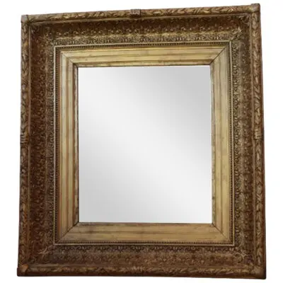 1840 French Giltwood Framed Mirror (Small)