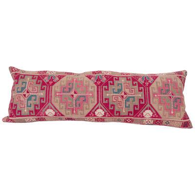 Pillow Cover, Made from a 1970s/80s silk mafrash  Panel, Uzbekistan