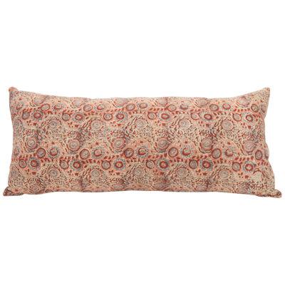 Pillow Case Fashioned from a Vintage Indian Kalamkari Panel