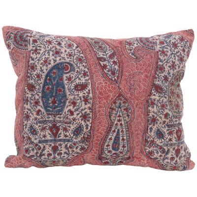 Pillow Case Fashioned from an Antique Indian Kalamkari Panel