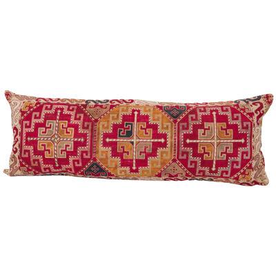  Pillow Cover, Made from a 1970s/80s silk mafrash Panel, Uzbekistan