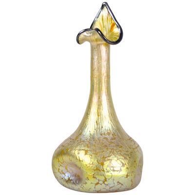 Loetz Witwe Glass Vase Decor Candia Papillon, Bohemia, circa 1898	