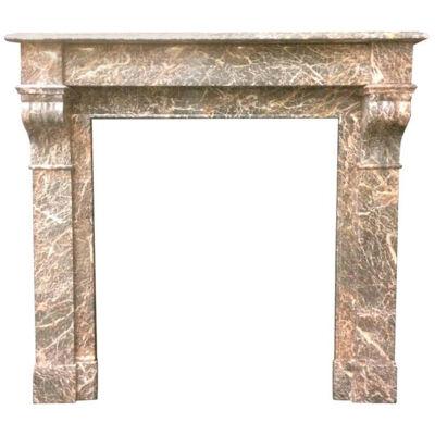 Antique Victorian French Marble Fireplace Surround