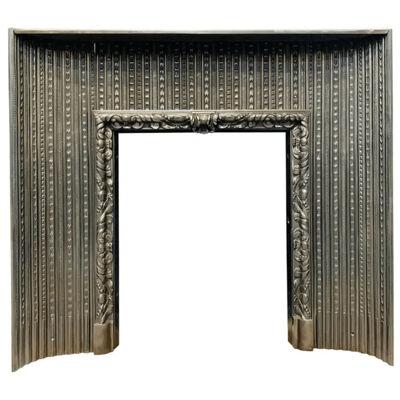 Early 19th Century Regency Acanthus Cast Iron Fireplace Insert