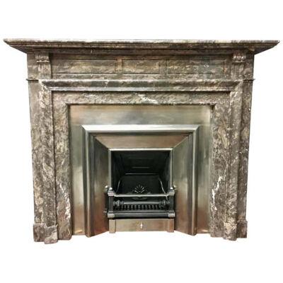 19th Century Victorian Rare Ashburton Marble Fireplace Surround