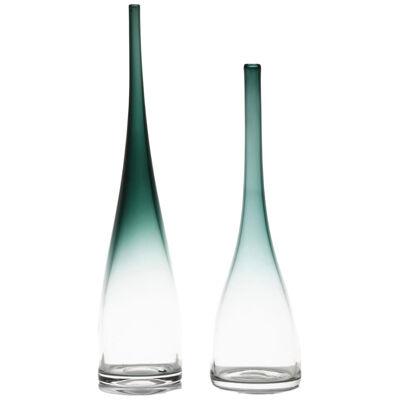 Pair of Glass Vases by Bengt Orup, 1950’s