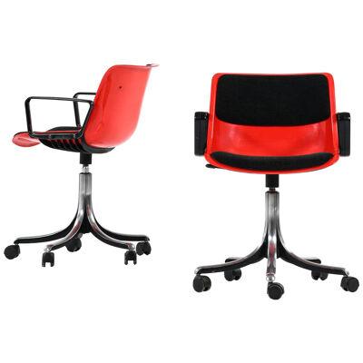 Osvaldo Borsani Office Chairs Model Modus Produced in Tecno