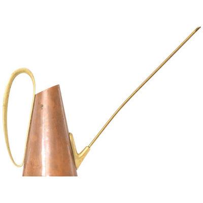 Rare Watering Can in Brass and Copper by Carl Auböck, 1950's