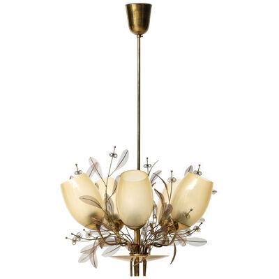 Paavo Tynell Ceiling Lamp Model 9029/5 Produced by Taito Oy