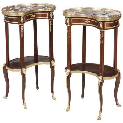 19th Century Pair of Tables Ambulantes In the Transitional Style