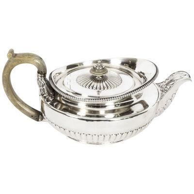 Antique Rare Georgian Sterling Silver Teapot by Paul Storr 1817 19th Century