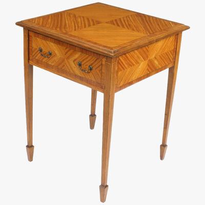 Antique Victorian Satinwood Occasional Table 19th Century