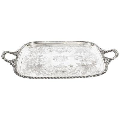 Antique George III Old Sheffield Silver Plated Tray C 1790 18th C