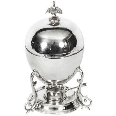 Antique Victorian Silver Plated Egg Boiler Circa 1845 19th C