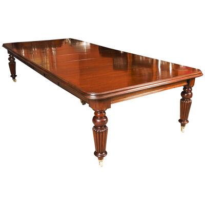 Antique 11ft Victorian Mahogany Dining Conference Table c.1850 19th C