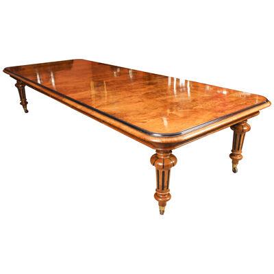 Antique Victorian Pollard Oak 12ft 4" Extending Dining Table 19th Century