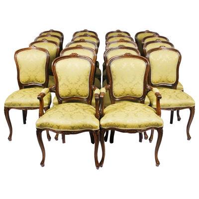 Bespoke Set of 18 Louis XVI Revival Dining Chairs Available to Order