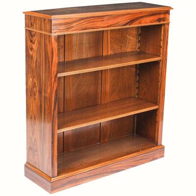 Bespoke Mid Century Modernist Revival Low Rosewood Open Bookcase