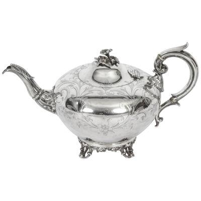 Antique Victorian Silver Plated Teapot Elkington & Co Circa 1880