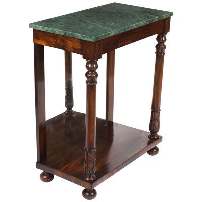 Antique William IV Marble Top Console Table C 1835 19th C