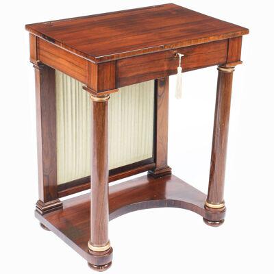 Antique English Empire Console Writing Side Table c.1820 19th Century