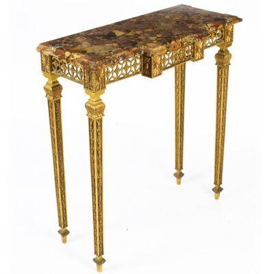 Antique French Empire Revival Ormolu Console Table C1890 19th C