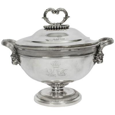 Antique Paul Storr Sterling Silver Soup Tureen 1804 19th C