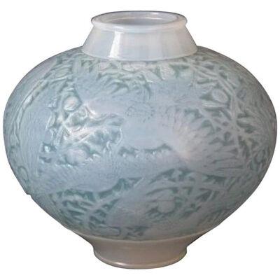 Rene Lalique Opalescent Glass 'Aras' Vase