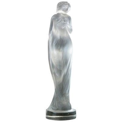 Rene Lalique Frosted Glass 'Moyenne Voilee' Statuette