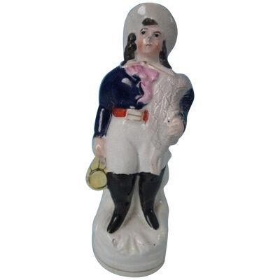 Small Staffordshire sailor figure