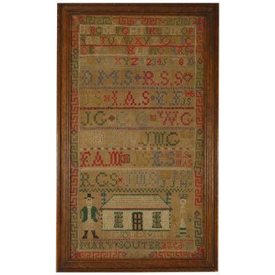 Antique Scottish Sampler, c.1820, by Mary Souter