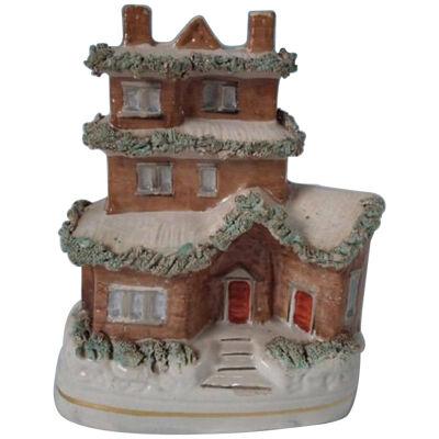 Staffordshire three storey snow-covered house