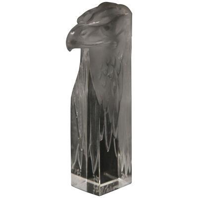 Rene Lalique Clear Glass Tete d'aigle Cachet