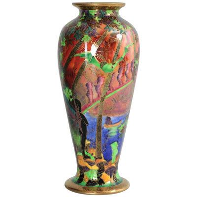 Wedgwood Fairyland Flame Lustre Imps on Bridge Vase