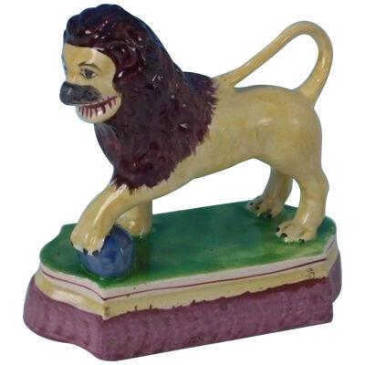 Staffordshire Pearlware Performing Lion