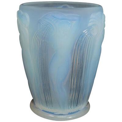 René Lalique Opalescent Glass Danaides Vase