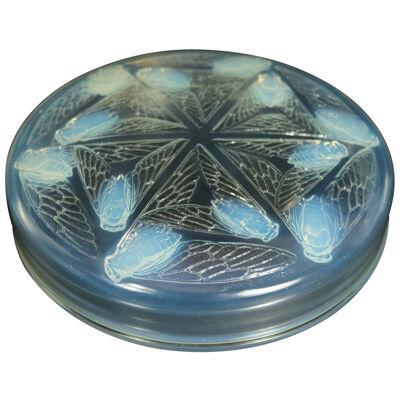Rene Lalique Opalescent Glass 'Cigales' Box
