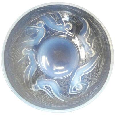 Rene Lalique Glass Opalescent Ondines Bowl