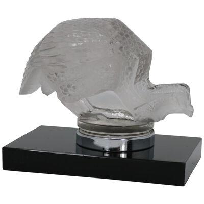René Lalique Glass 'Pintade' Guinea Fowl Car Mascot