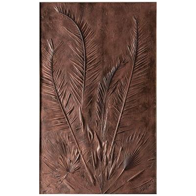 Sculptural Screen Fossil Three by Gianluca Pacchioni Wood Copper