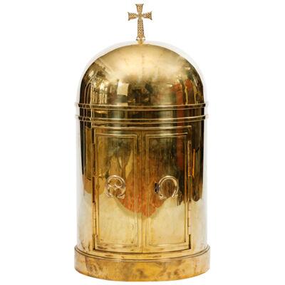 19th Century Polished Brass Tabernacle