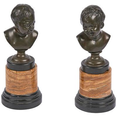19th Century Pair of Bronze Figural Sculptures
