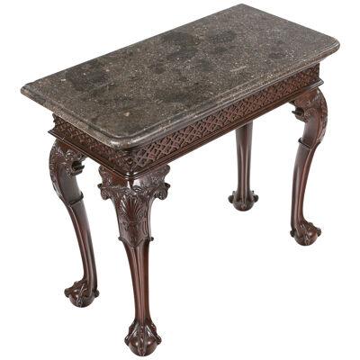 Early 18th Century Irish Fossilised Marble Topped Side Table